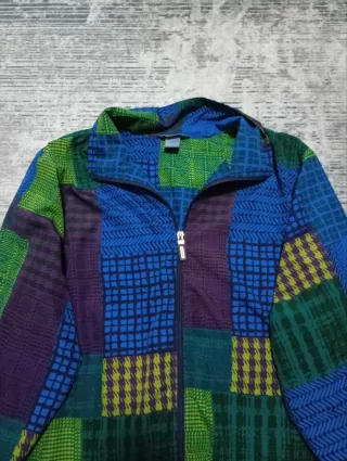 Giacca bomber uomo anni '90 patchwork