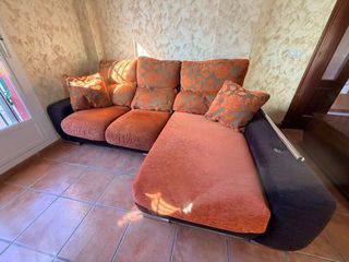 Sofá chaise longue tela