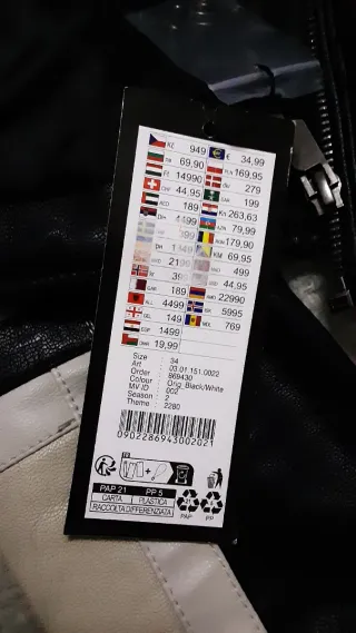 Cazadora Bicolor Cuero Talla XS