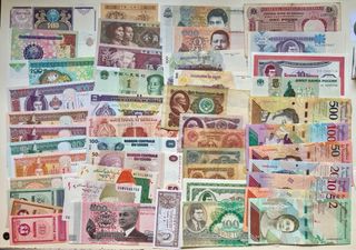 Lote 202 Billetes Colección Variada