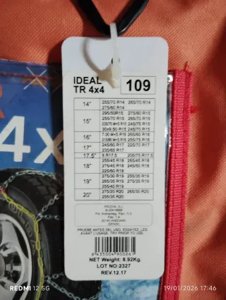 Cadenas Nieve 4x4 Autocaravana