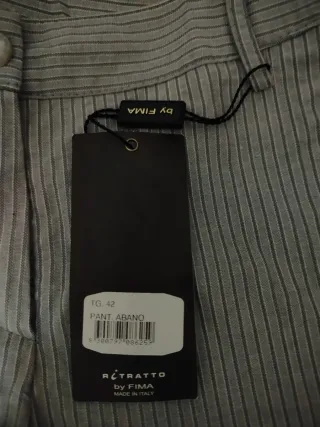 Pantaloni Refinery grigi a righe