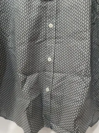 Camicia uomo QB24 fantasia geometrica taglia XL