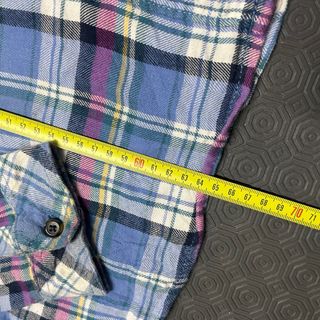 Dickies Camisa Flanela L Mulher Azul Vintage