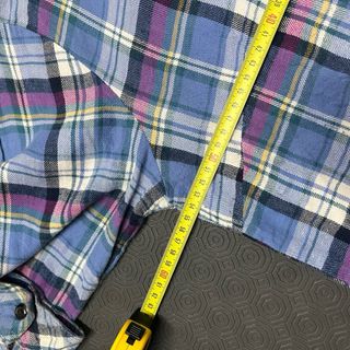 Dickies Camisa Flanela L Mulher Azul Vintage