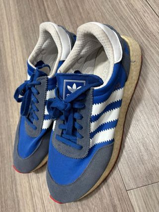 Zapatillas Adidas Azules y Grises