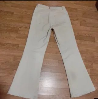 Pantalón Pull&Bear Beige Mujer Talla 38