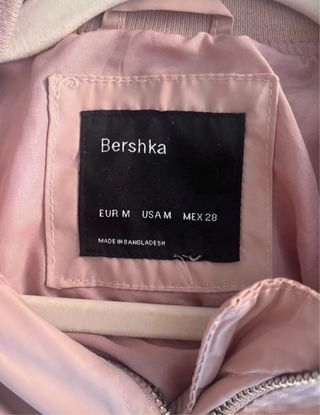 Chaqueta bomber rosa mujer