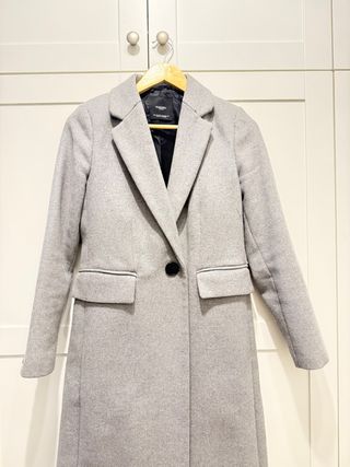 Abrigo Mango lana gris