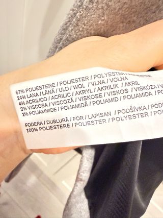 Abrigo Mango lana gris