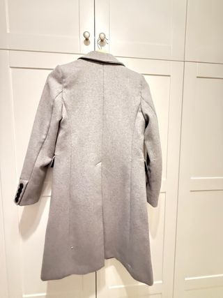 Abrigo Mango lana gris