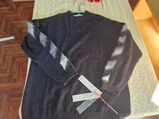 Off White maglione nero taglia L, nuova!