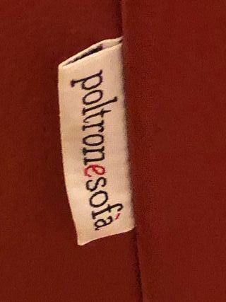 Poltrona in pelle rossa