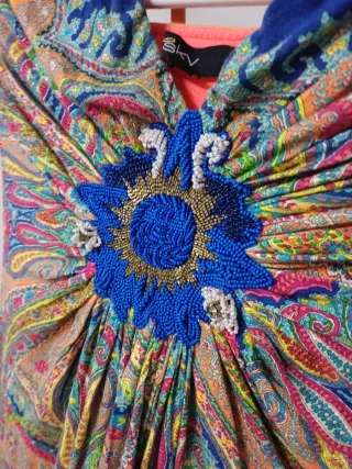 Vestido Ski Talla M con Chaquiras