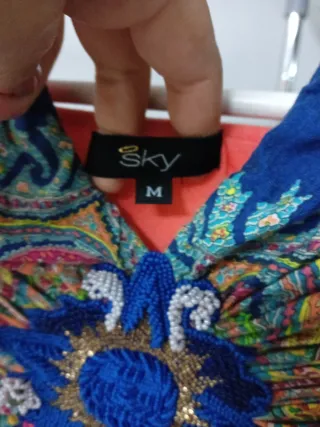 Vestido Ski Talla M con Chaquiras