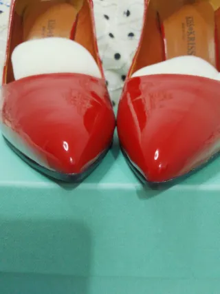 decollete kiss kriss rosso lucido pelle 39