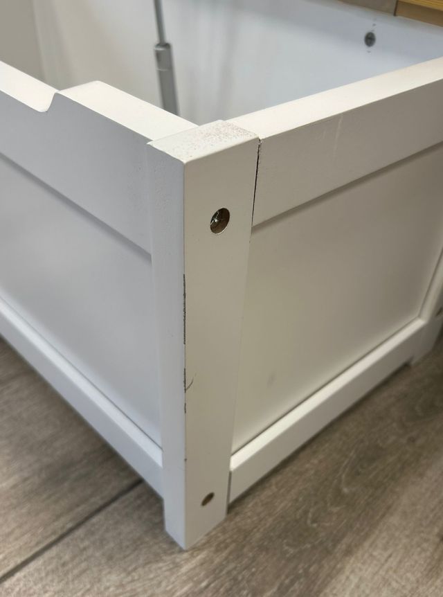 Banco infantil blanco con almacenaje - miniatura 4