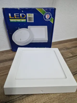 Lámpara LED Panel Cuadrada Blanca