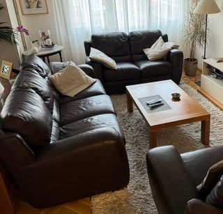 Sofás Natuzzi de piel con relax