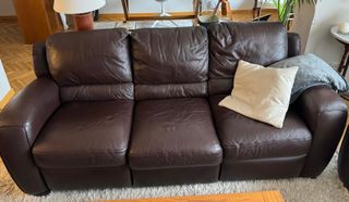 Sofás Natuzzi de piel con relax