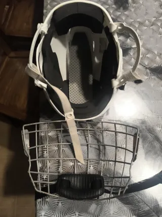 Casco de hockey Bauer blanco