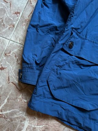 Chaqueta Carhartt Azul Capucha Vintage Chubasquero