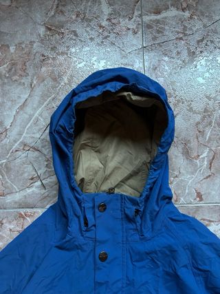 Chaqueta Carhartt Azul Capucha Vintage Chubasquero
