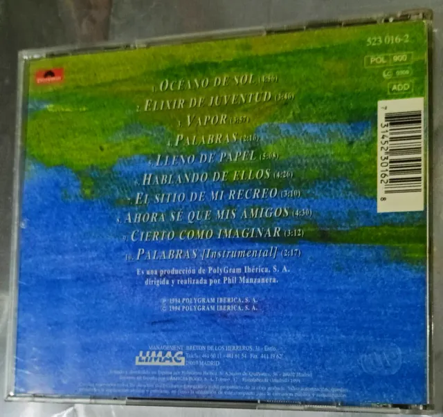 FIRMADO Antonio Vega Océano de Sol CD