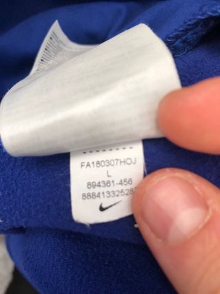 Sudadera FC Barcelona Nike Azul y Roja