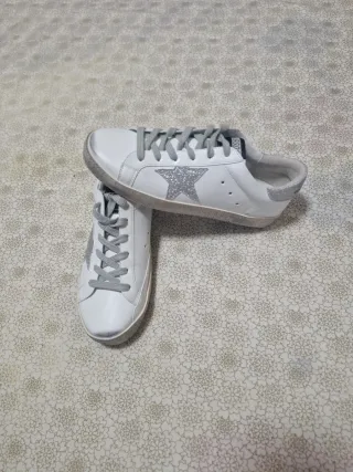 Zapatillas Golden Goose Superstar Blancas y Platea