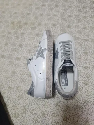 Zapatillas Golden Goose Superstar Blancas y Platea