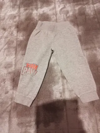 Pantaloni bimbo grigi Team Paw taglia 86-92