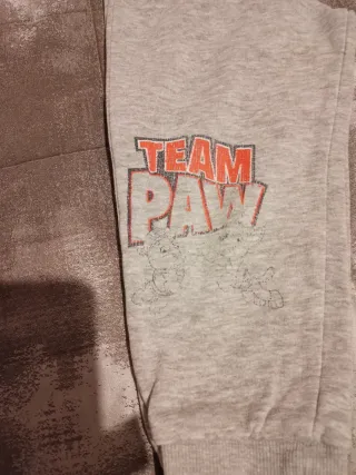 Pantaloni bimbo grigi Team Paw taglia 86-92