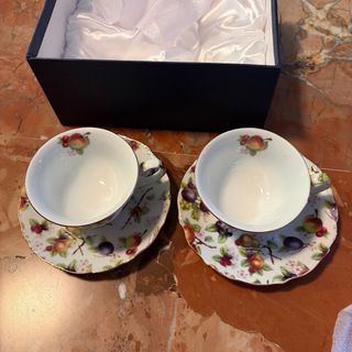 Set 2 Tazze da Tè con Piattini BETA Fine Q - Nuove