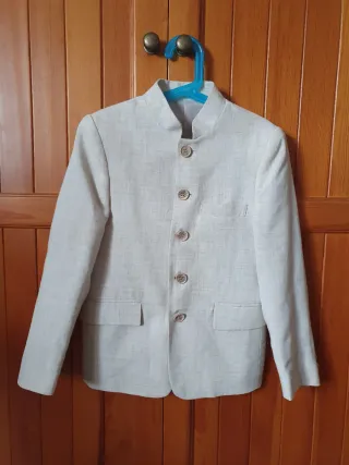 Traje comunión niño beige