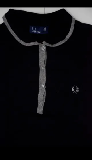 Vestido Fred Perry Negro Punto