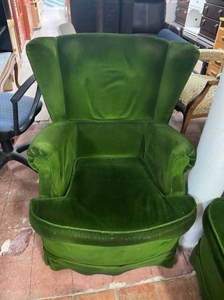 Butacas de terciopelo verde