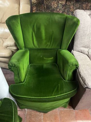 Butacas de terciopelo verde