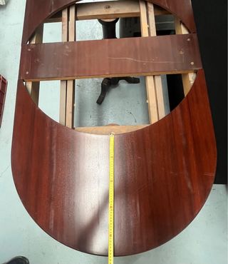 Mesa de comedor extensible de madera