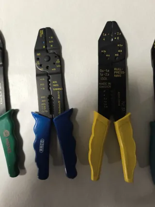 Alicates para terminales y presión