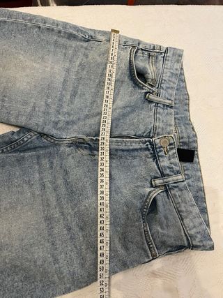 Pantalón Corto Vaquero Slim H&M Azul