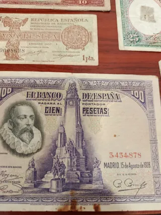 Lote 11 Billetes Antiguos Españoles