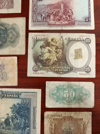 Lote 11 Billetes Antiguos Españoles