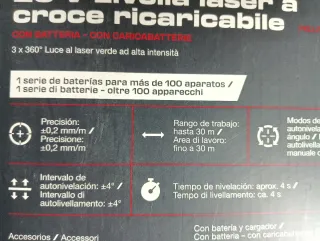 Nivel Láser 3x360° PARKSIDE Recargable