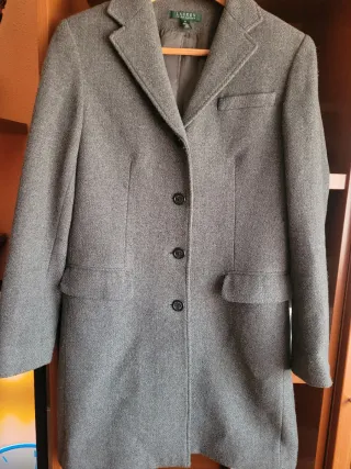 Abrigo Ralph Lauren mujer gris