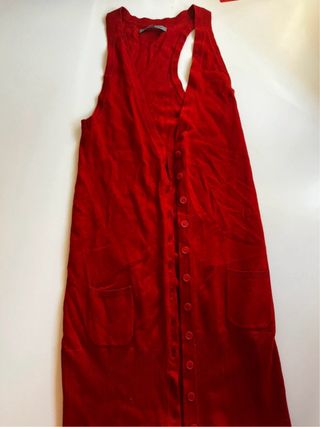 Chaleco Bershka Rojo