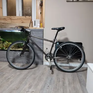 Bicicleta Fixie Gris urbana