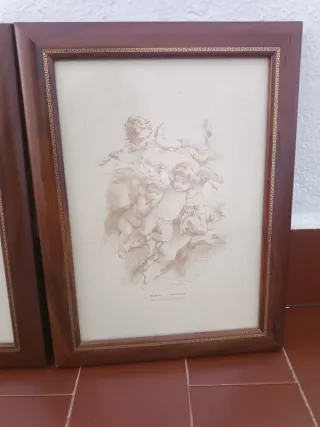 4 Cuadros Decorativos Ángeles