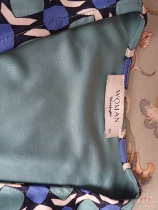 Vestido cruzado estampado