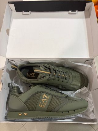Zapatillas EA7 Verde y Dorado sin estrenar